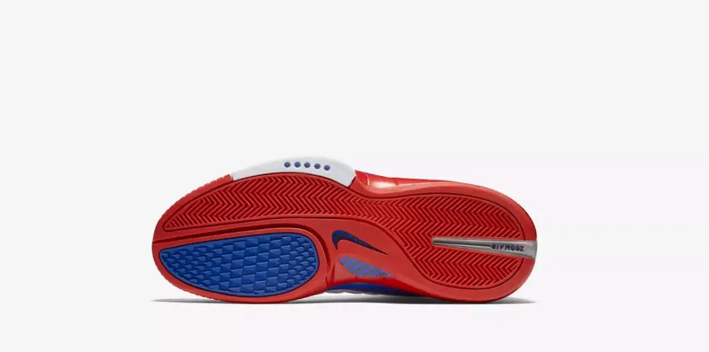 The outsole of zoom air huarache 2k4 is made of durable rubber.