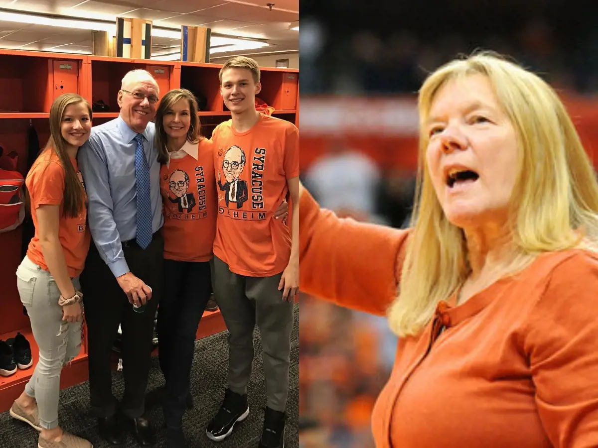 Barbara attends Jim's 900th game as the head coach of Syracuse Orange men's team against Detroit in December 2012