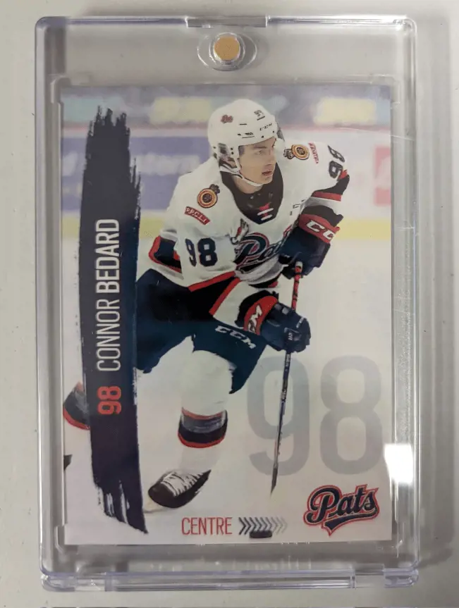 WHL Rookie Card of Connor listed on sale at $550 in January 2023.