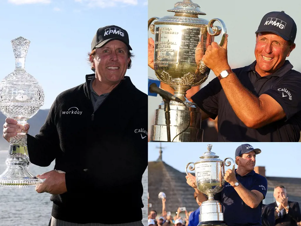 Phil Mickelson at the AT&T Pebble Beach Pro-Am on Feb 10, 2019