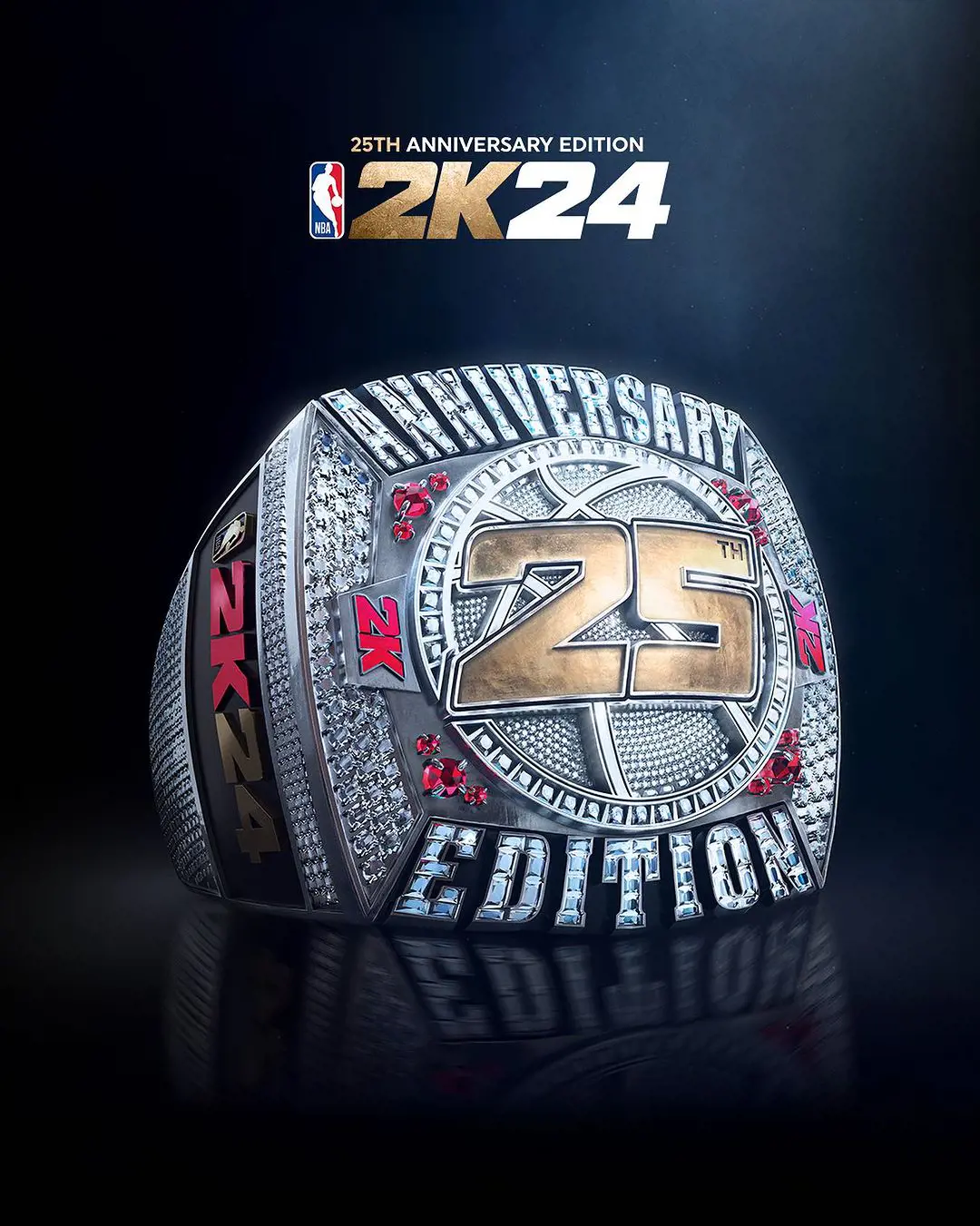 Anniversary edition of the game is a limited version which shall additional features for the gamers thus anniversary edition showcases NBA championship ring as its cover