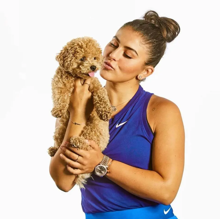 Andreescu is a fur momma to a female poodle named Coco.