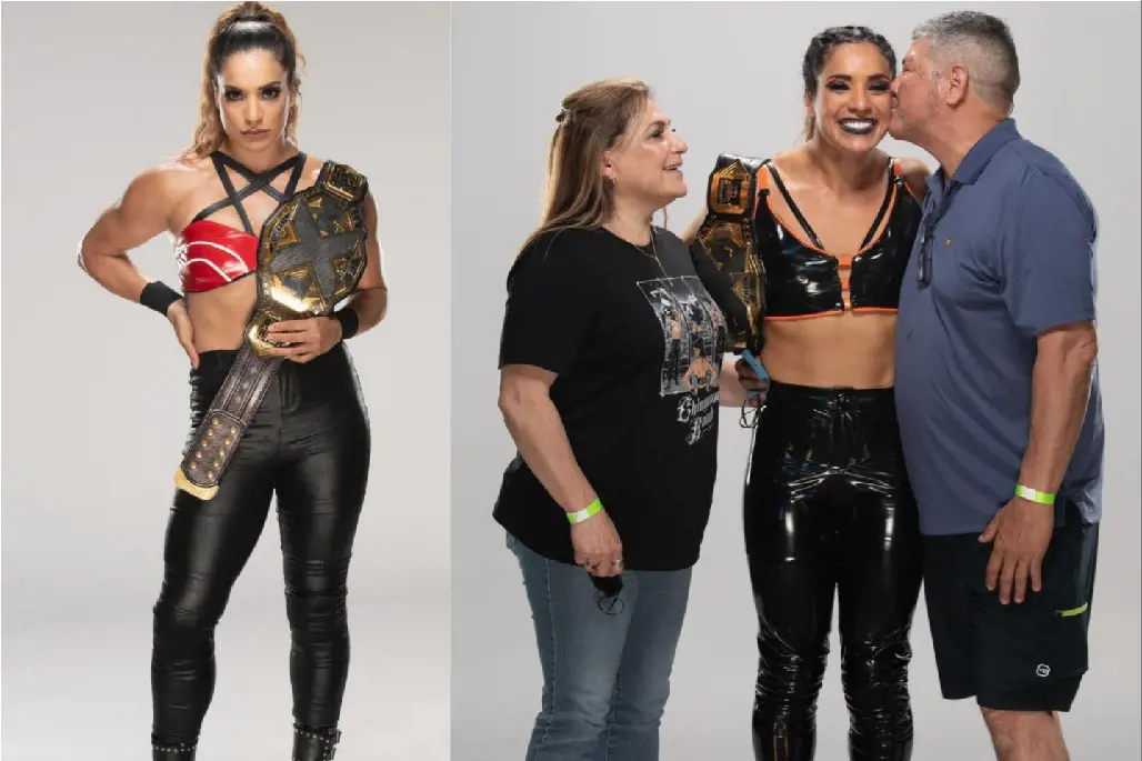 Raquel has full support of her old folks in professional WWE career.