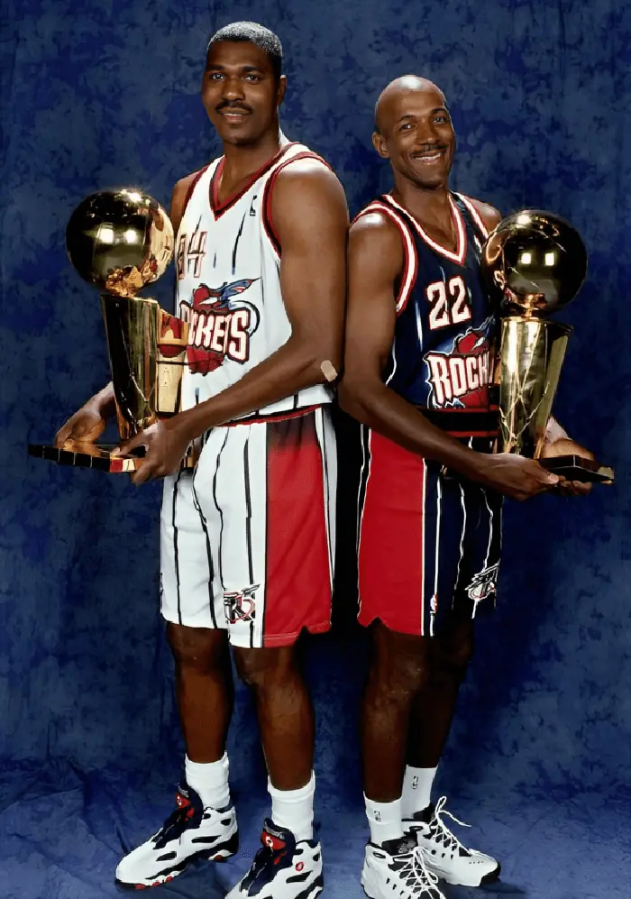 Hakeem and Clyde led Houston to champsionship in 1995.