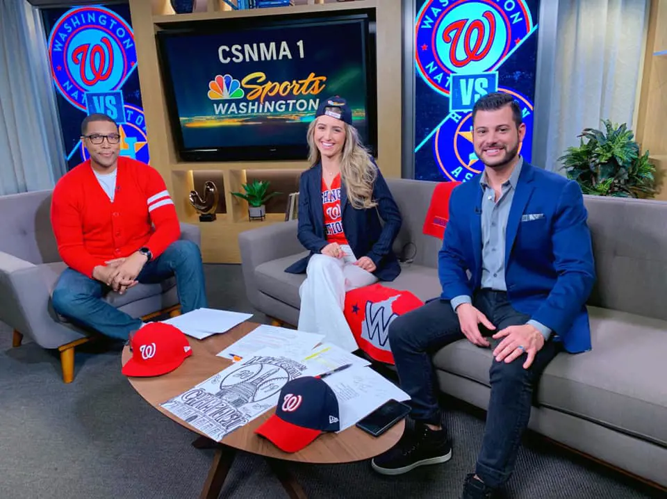 Alexa co-hosting DC Sports Live at NBC Sports Washington with Nick and Wes