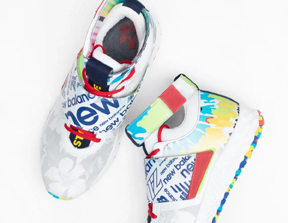 Francisco wanted new balance shoe designs to represent his colorful and cheerful nature.