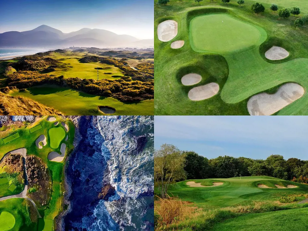 There are many golf courses located all around the world. 