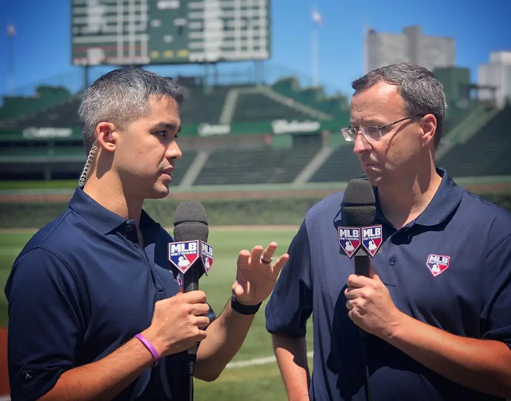 Stephen Nelson as an MLB Network broadcaster in July 2019