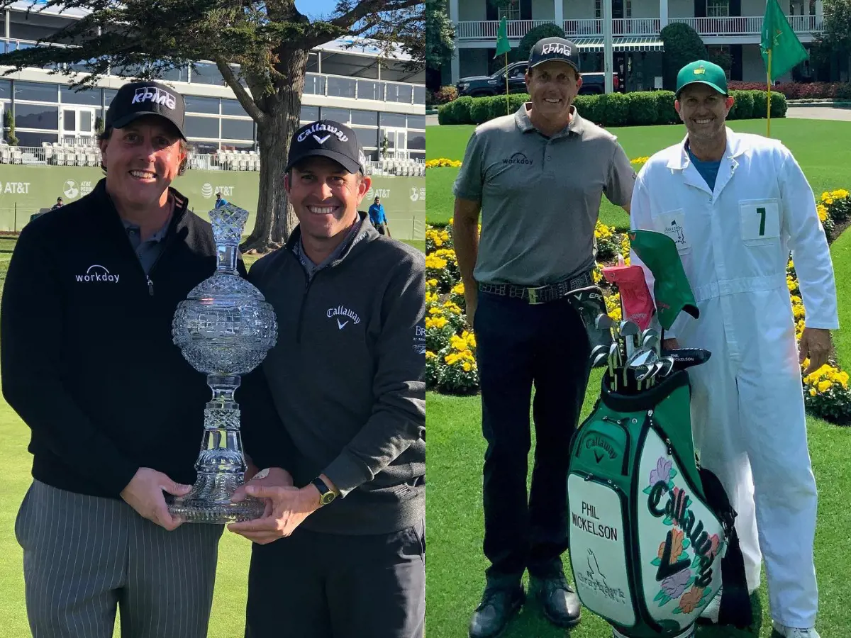 (Left) Phil and Tim at Pebble Beach in February 2019
