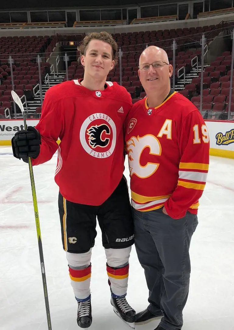 Keith (R) visited Matthew during one of his game in December 2018