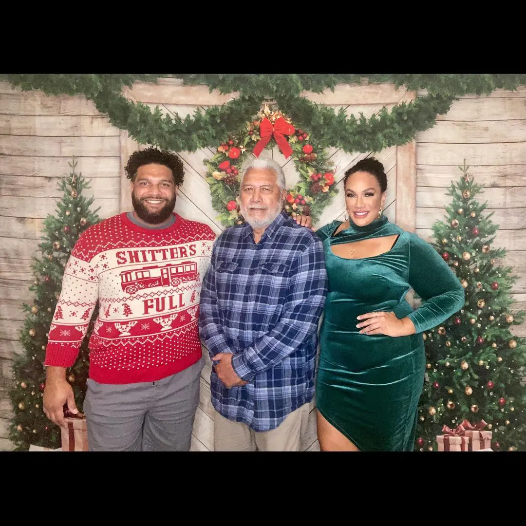 (Left To Right) Benjamin, Joe and Nia relishing Christmas in December in 2021