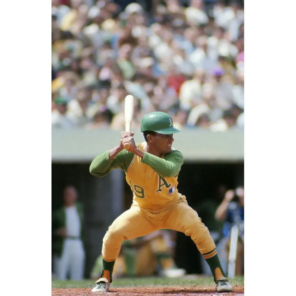 Bert Campaneris against Twins while playing for Athletics on June 22, 1969.