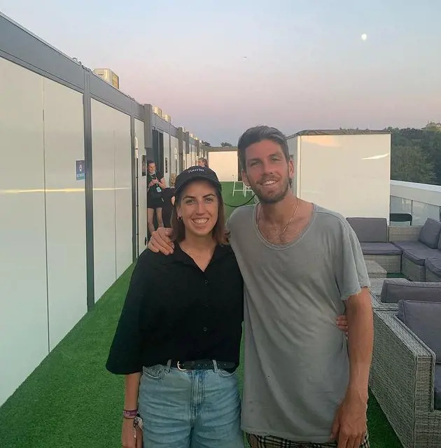 Cam Norrie enjoying his vacation with Bronwen in July 2022.