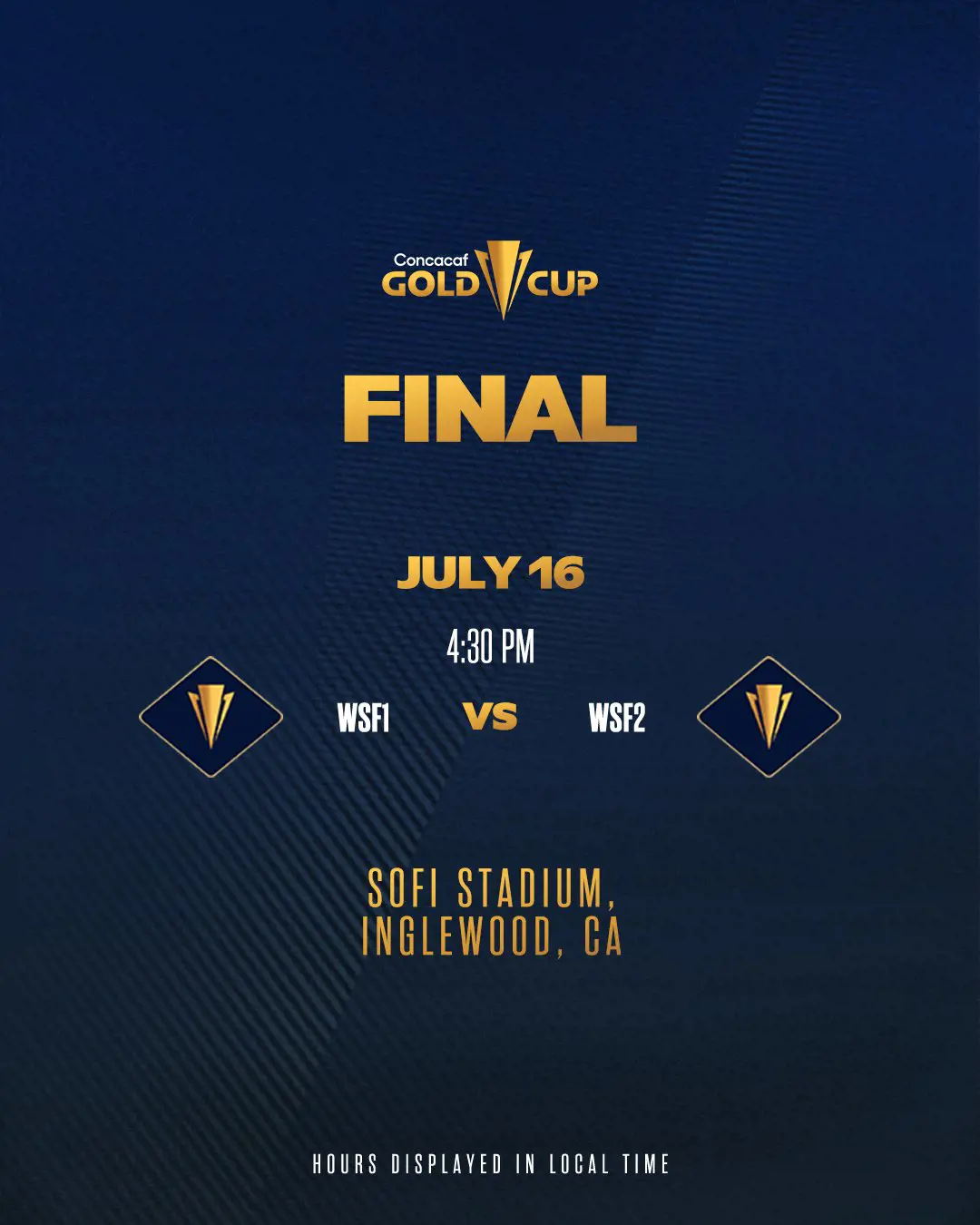 Copa Oro 2023 Gold Cup Final schedule 