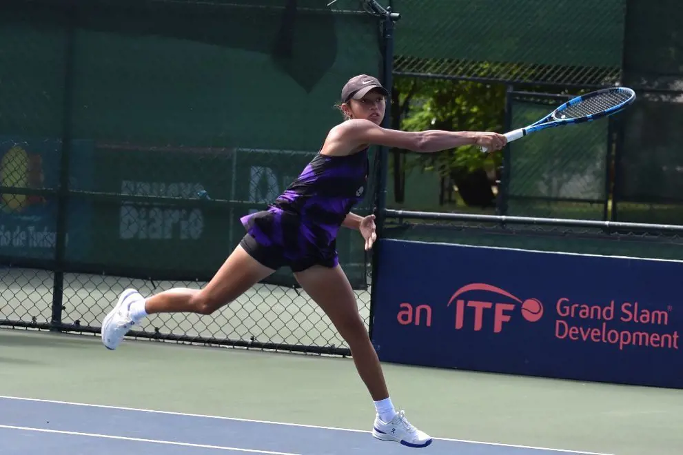 Bianca Fernandez making a hit in ITF Grand Slam Development tournament in December 2022 