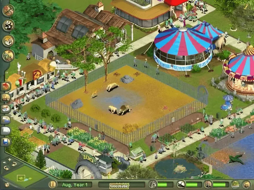 Zoo Tycoon allows you to build and manage your own zoo.