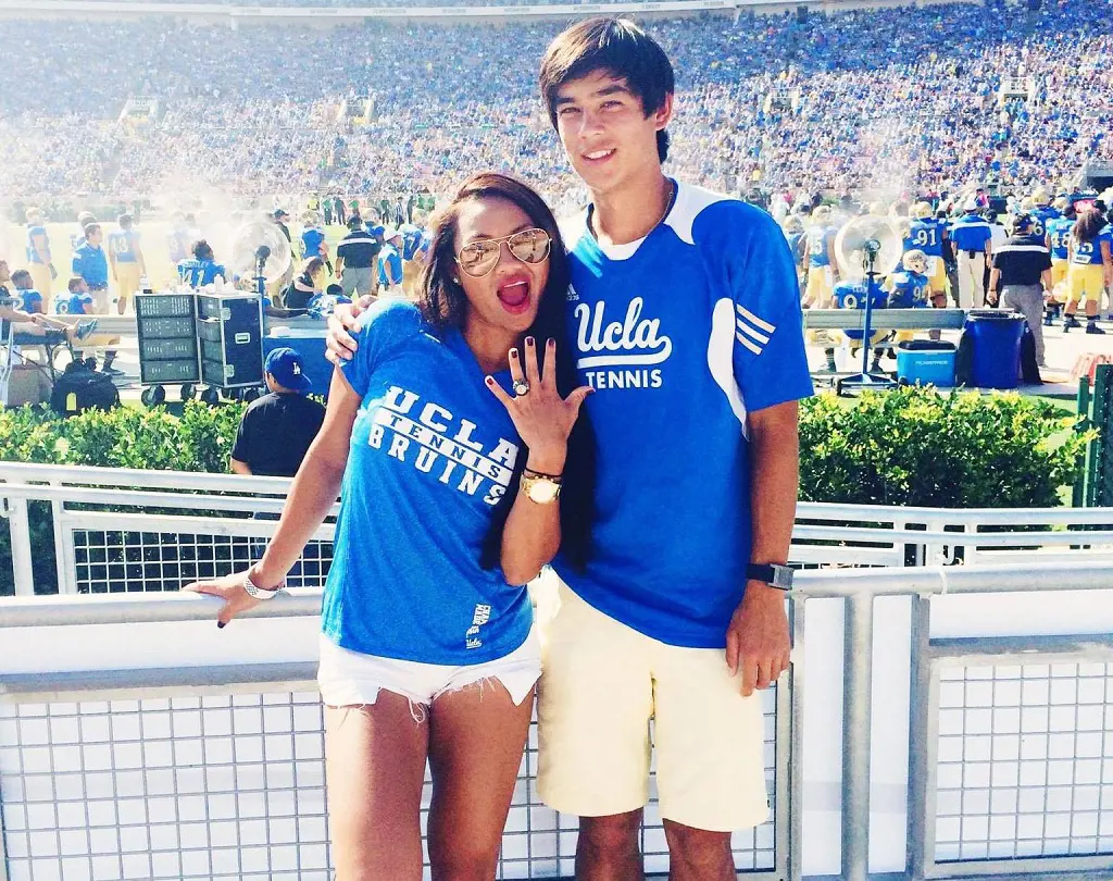 Mackenzie and her ex-lover Chanelle Van Nguyen in November 2014 at UCLA Tennis