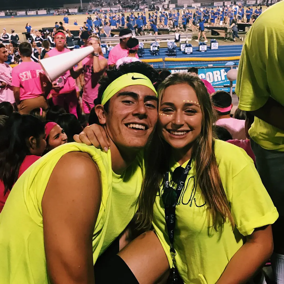 Jaime and Ciera performed neon dance at Adolfo Camanllo High School on September 3, 2017. 
