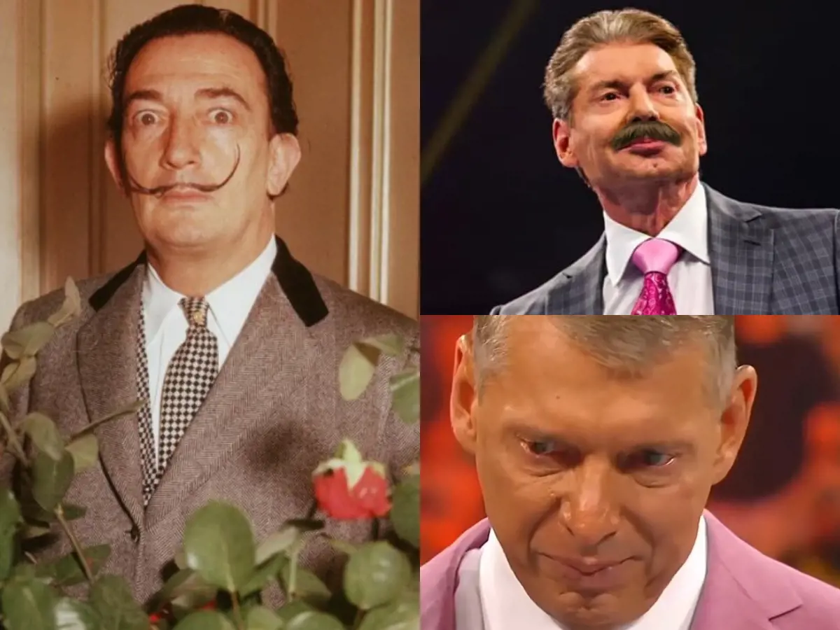 Fans compared McMahon new look to Salvador Dali