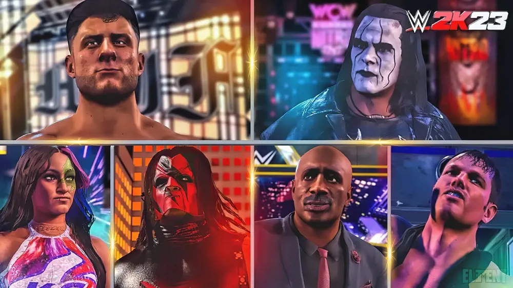 Some of the best created superstars which are downloadable in WWE 2K23