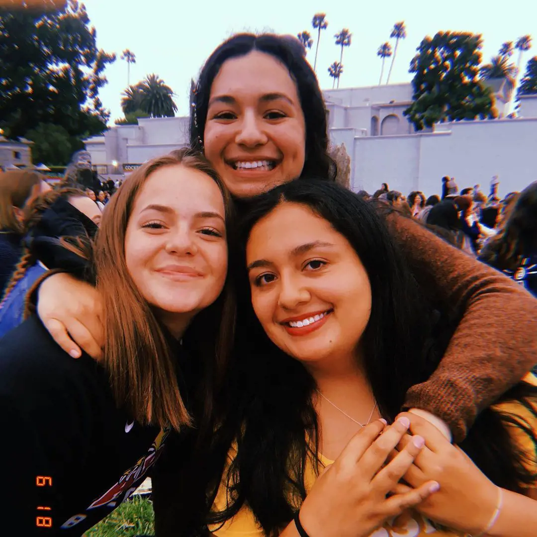 Elle, Lily, and Bri attend a Hozier show at Hollywood Forever in 2019.