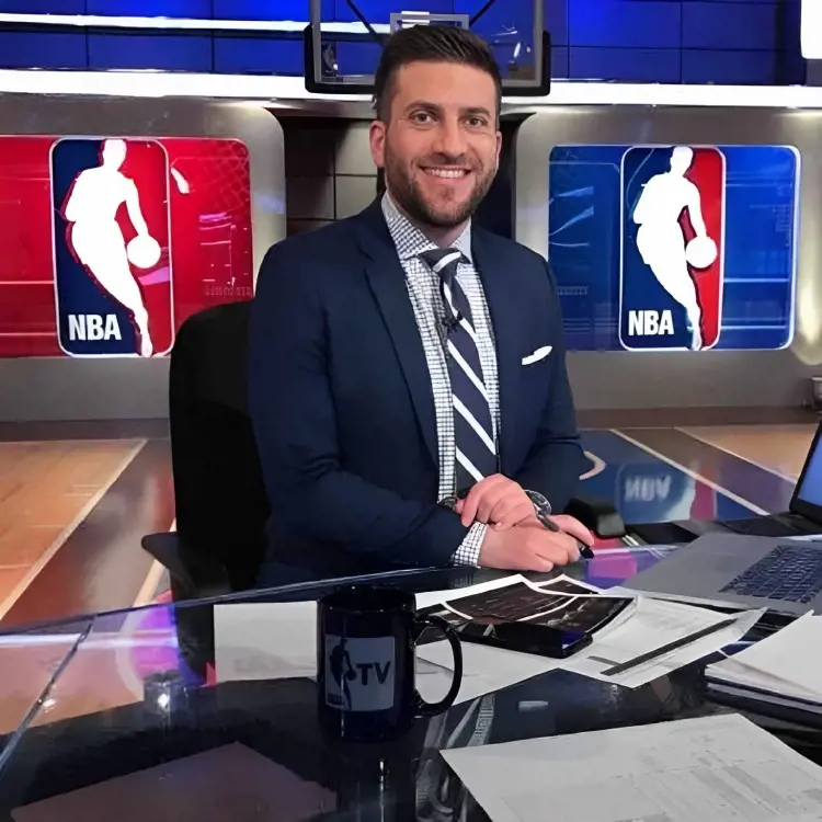 Jared smiles during his reporting time at TNT studio. 
