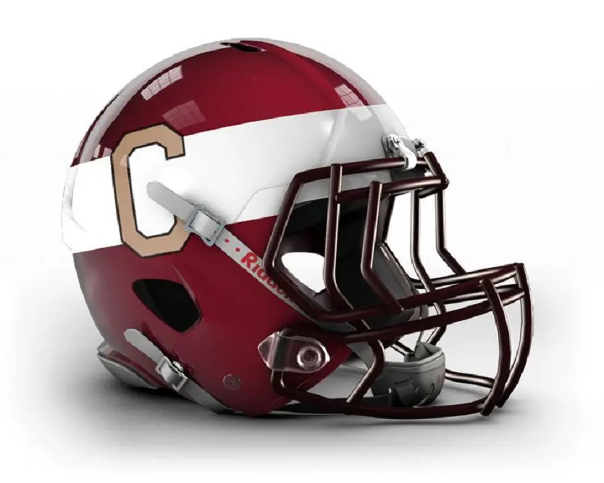 The historic Canton Bulldogs football team helmet remastered. 