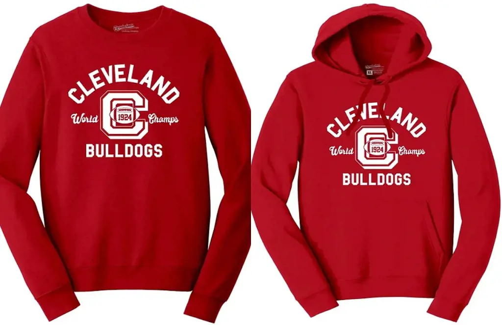 Cleveland Bulldogs 1924 full sleeve and hoodie 