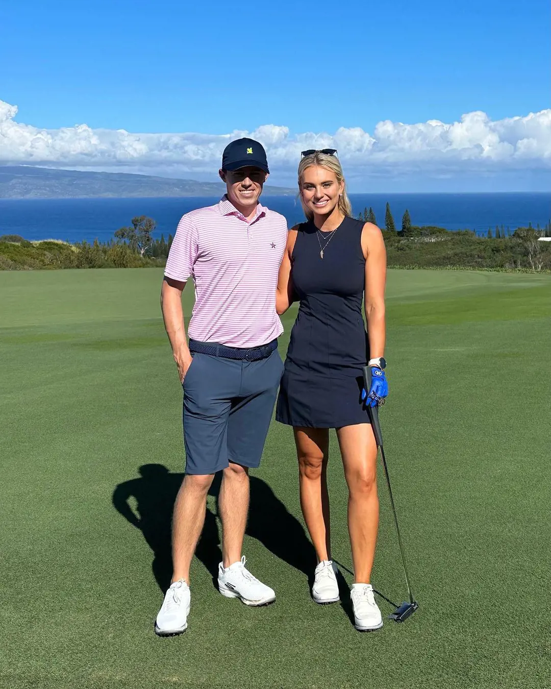 Matt and Katherine started their 2023 at Kapalua, Hawaii playing golf together. 
