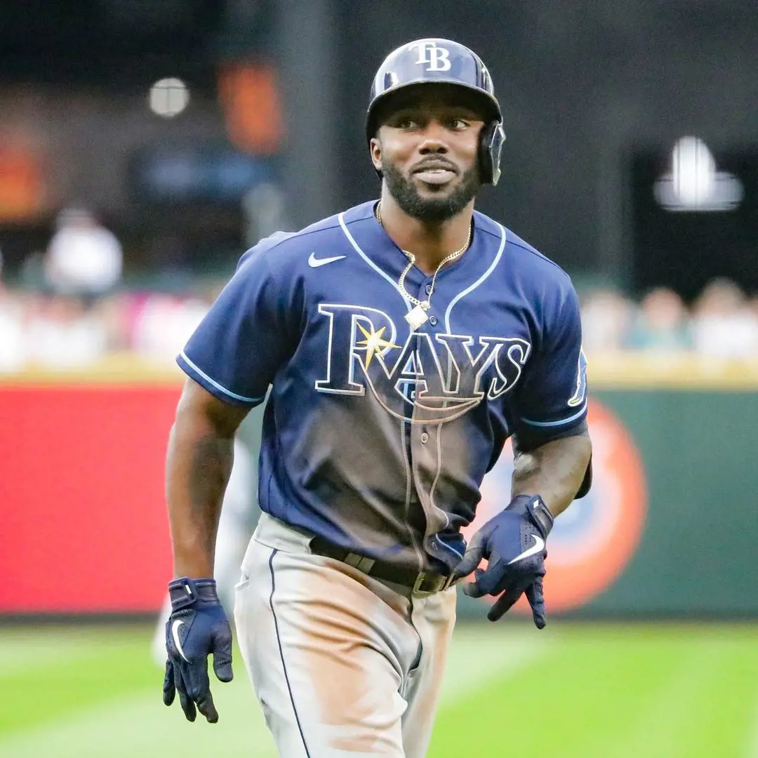 Arozarena playing for the Tampa Bay Rays in June 2021 before the All-Star game
