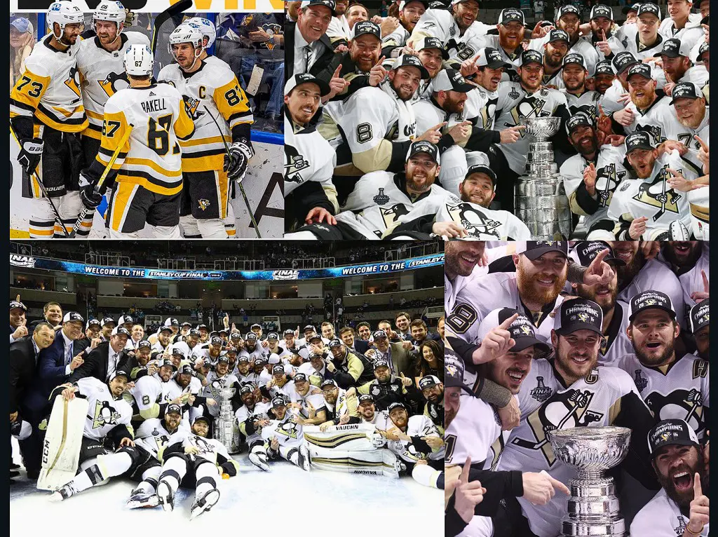 The Pittsburgh Penguins won Stanley Cup trophy at SAP Center on June 12, 2016 in San Jose, California