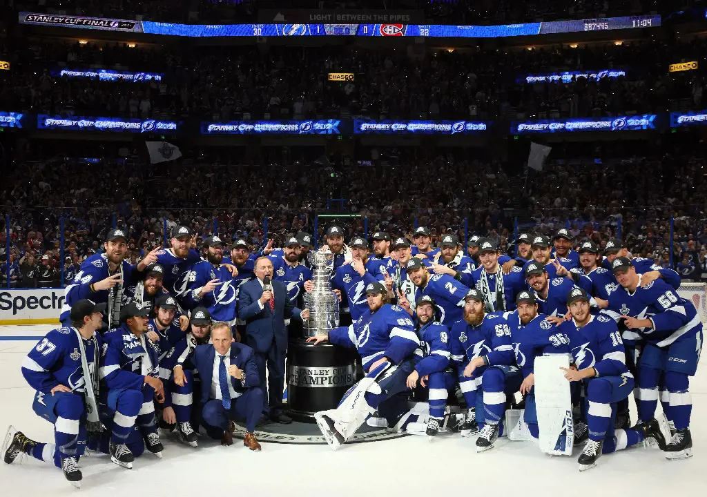 The Tampa Bay Lightning won the 2021 Stanley Cup trophy