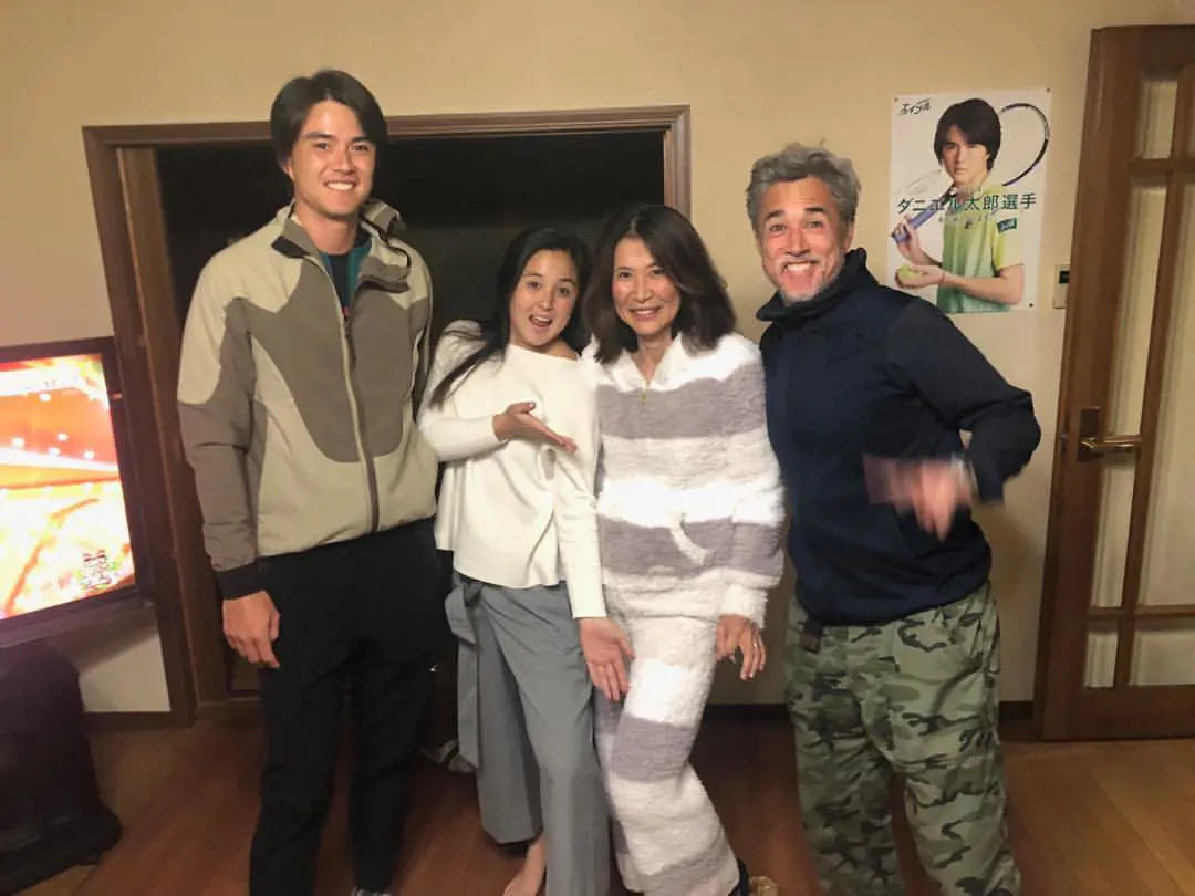 Paul celebrating 2018 Christmas with his wife and children.