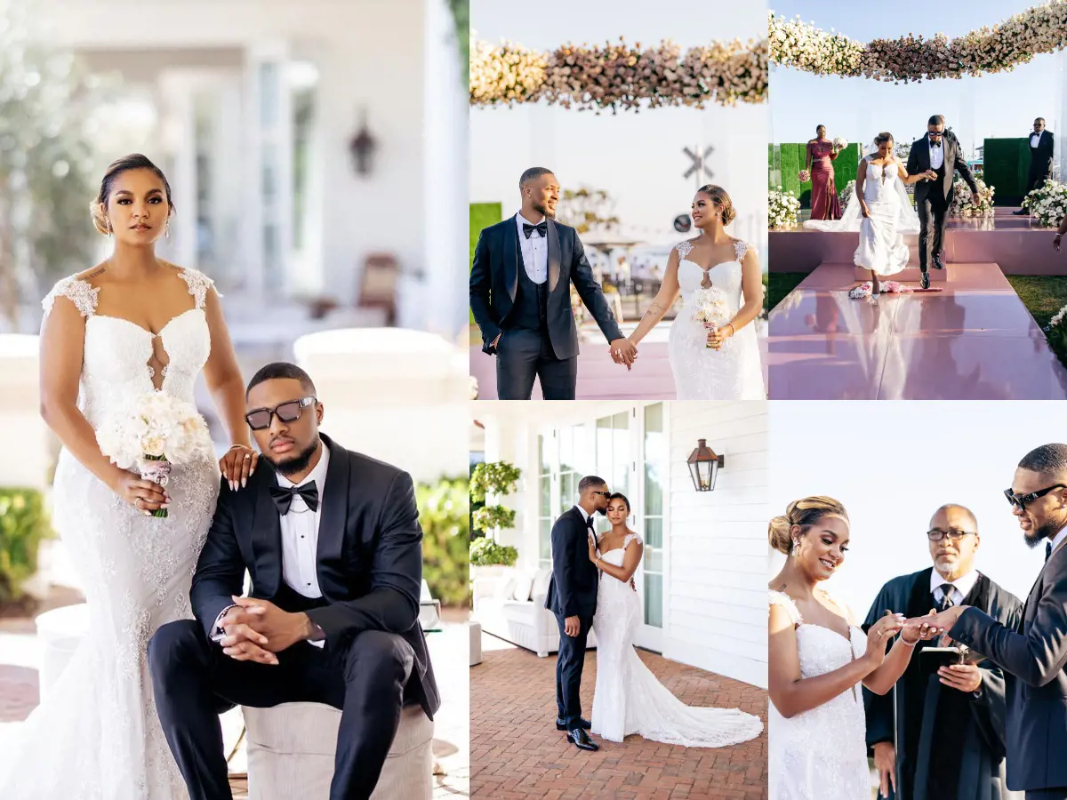 Damian Lillard and Kay'La Marie Hanson on their Big day that was held on September 4, 2021