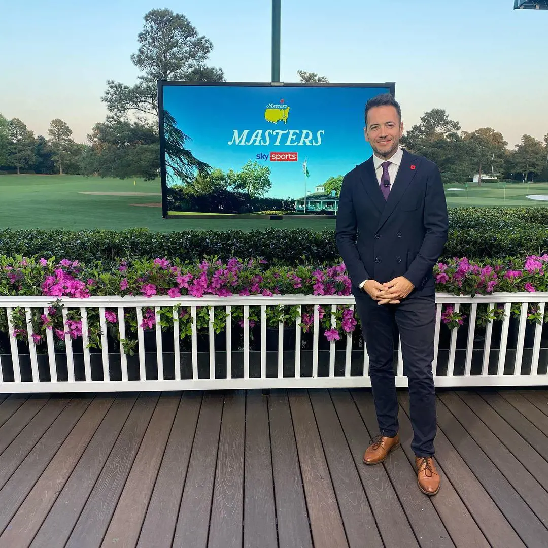 Nick Dougherty in the sporting event The Masters at Augusta National Golf Club on April 13, 2022