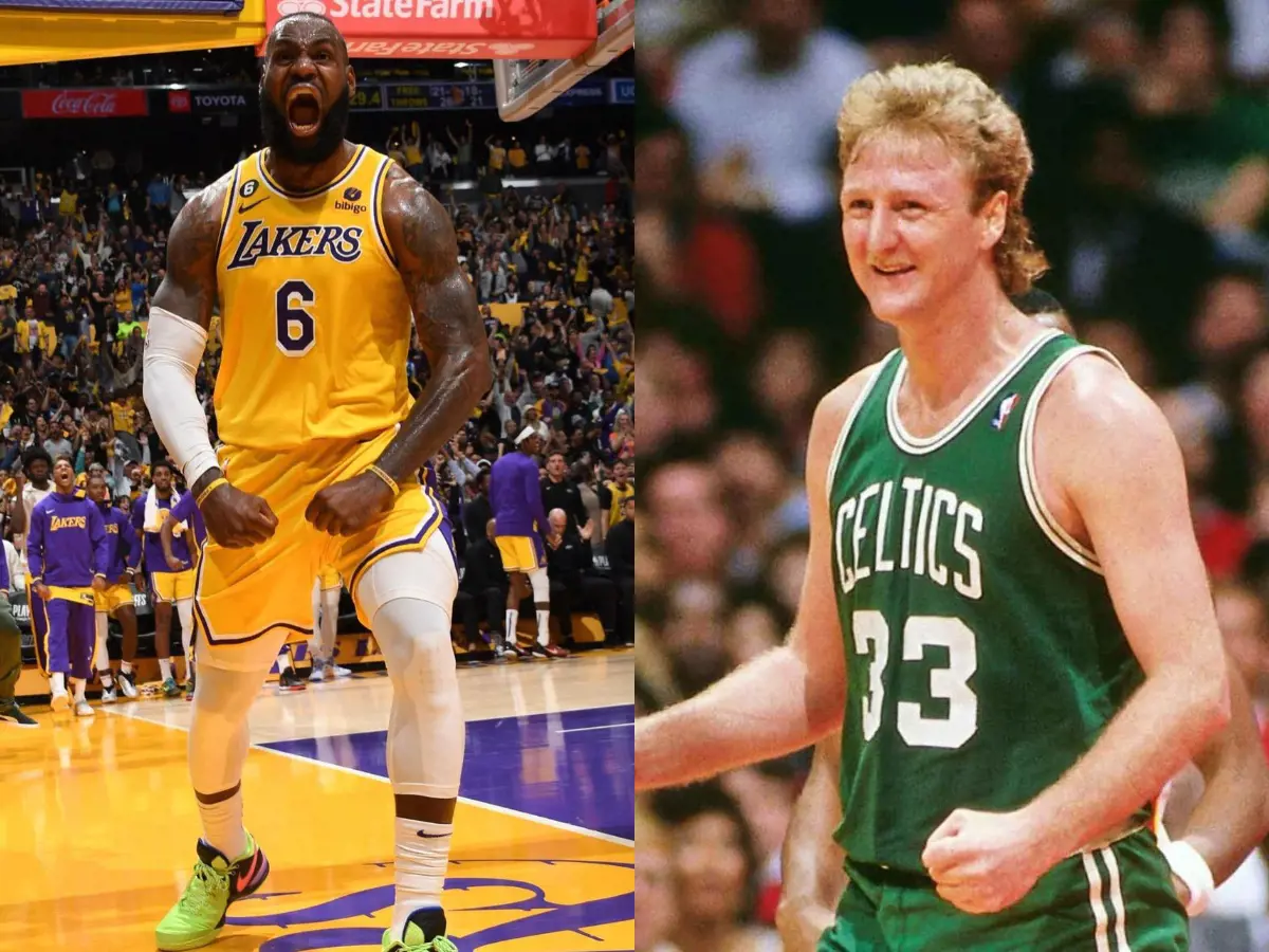 L for LeBron James and Larry Bird