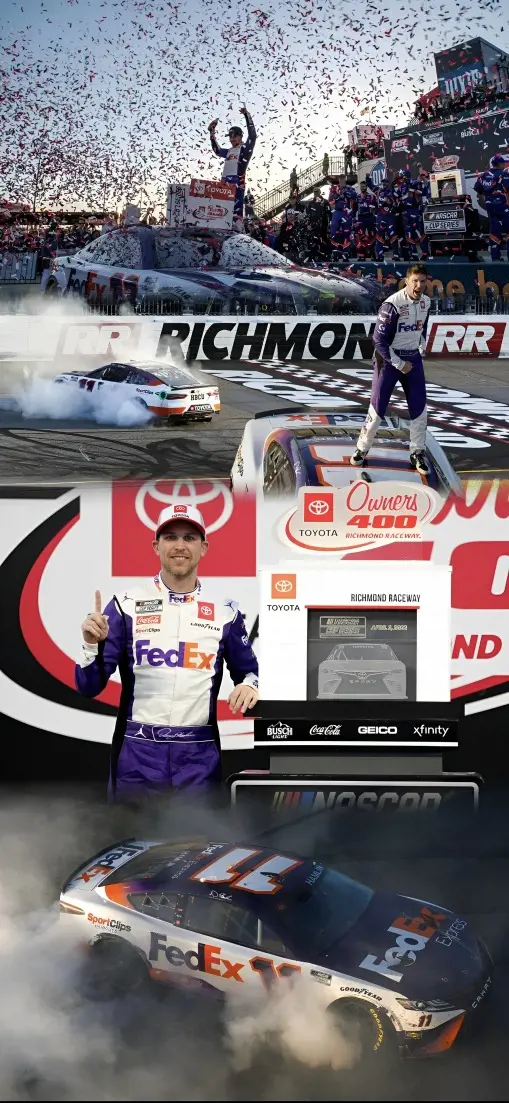 Denny Hamlin loves racing at the Richmond Raceway and grabbed another win in 2022