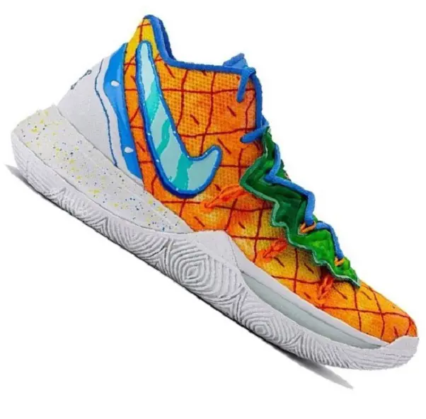 This Kyrie 5 release was inspired by SpongeBob`s underwater house