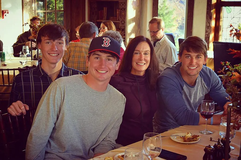 Oliver (right) with Linda, Ben (second from left), and Luke (left) at Big Cedar Lodge at Table Rock Lake in 2016.