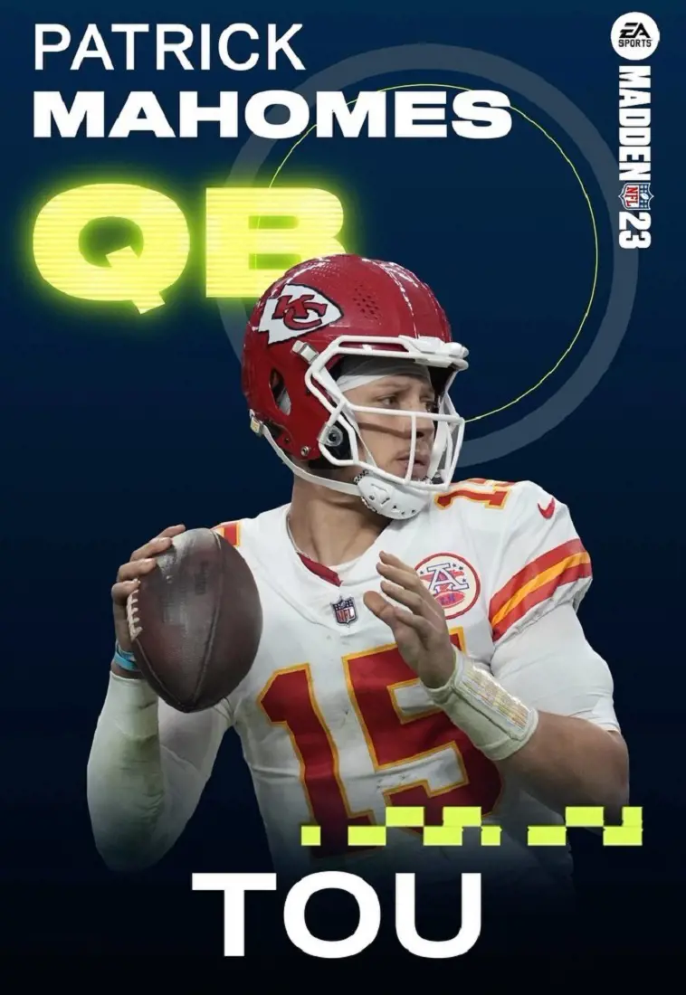 Patrick Mahomes is the current highest rated QB in the game.
