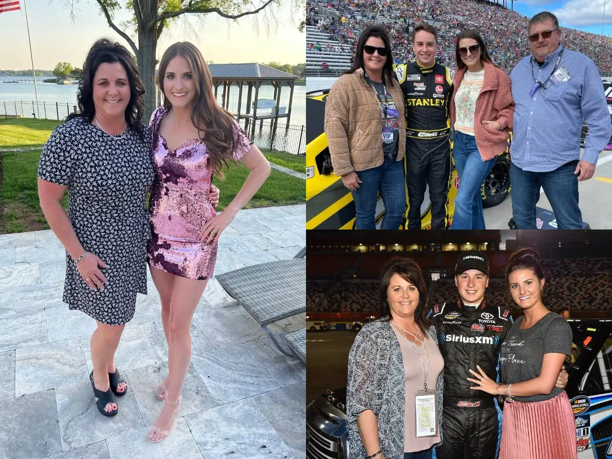 (Right Bottom) Stacey, Christopher, and Morgan picture at race track in May 2017