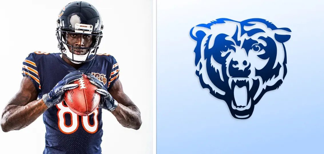 An official portrait of Riley Ridley for the Bears in 2019.