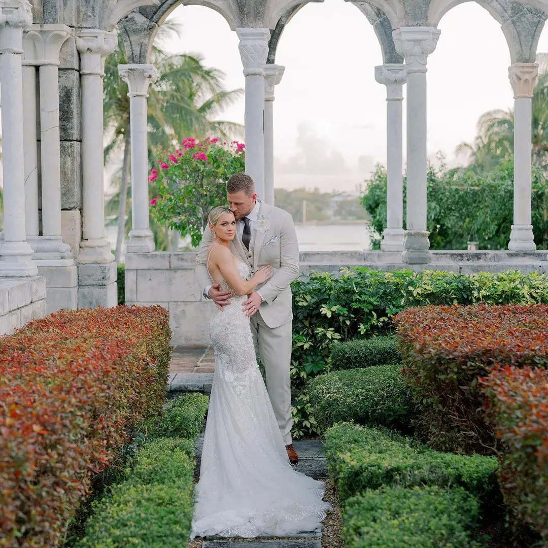 The couple had a lavish wedding in the Bahamas.