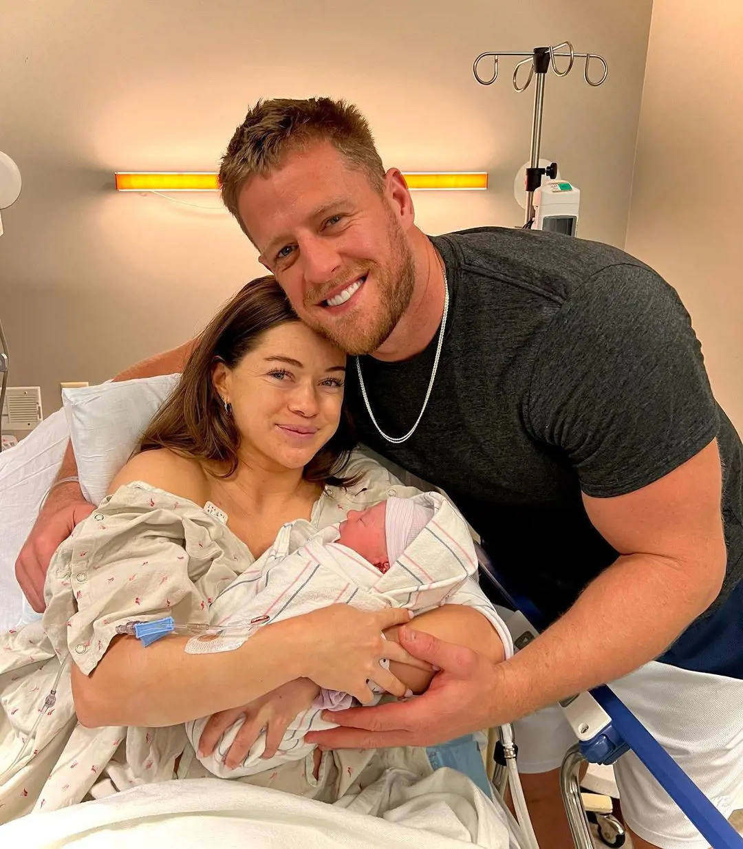 JJ and Ohai announced the birth of their firstborn on Instagram.