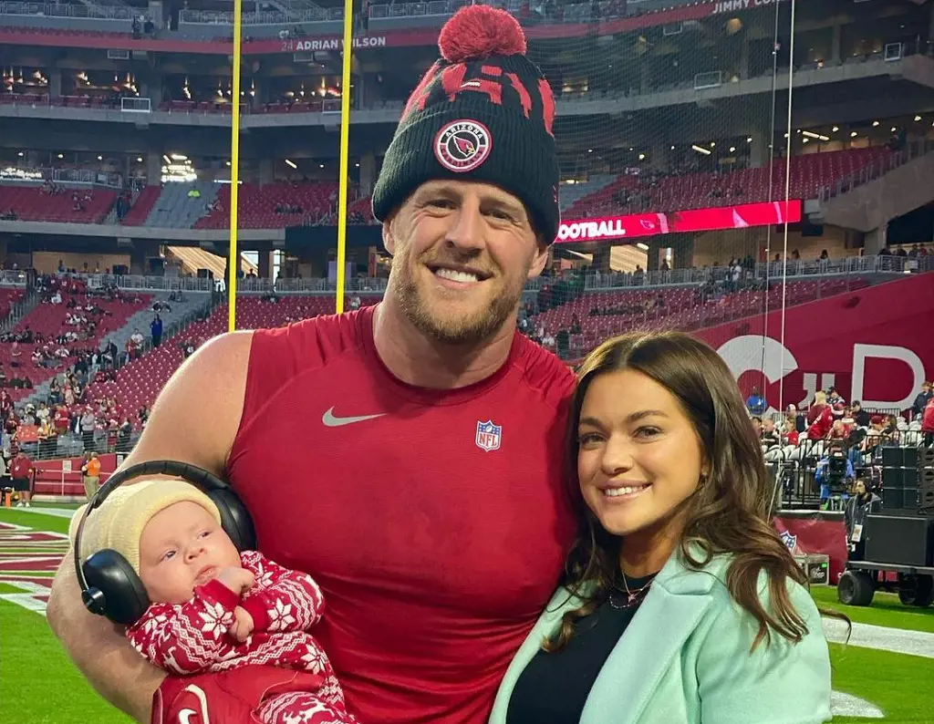 JJ Watt with Koa and wife at Cardinals home game.