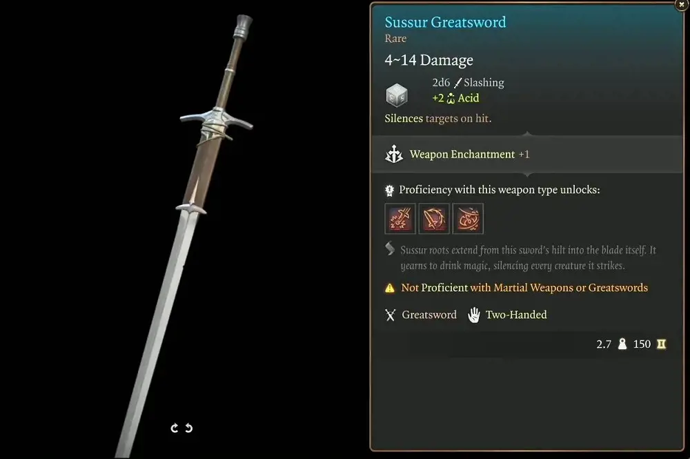 The Sussur Greatsword is one of your three options for using the Sussur Bark to Finish the Masterwork Weapon.