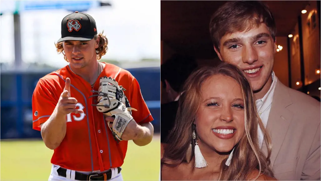 Balstomore Orioles' rising star Gunnar and Katherine embraces each other's company