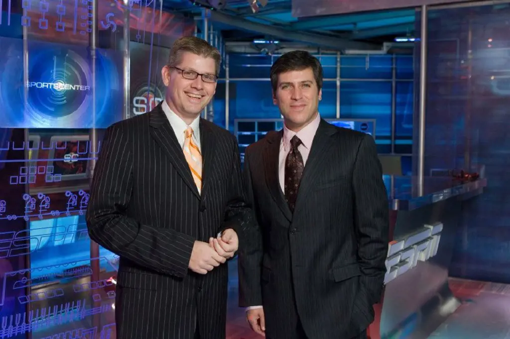 John Anderson and Levy (L) in a studio in 2005