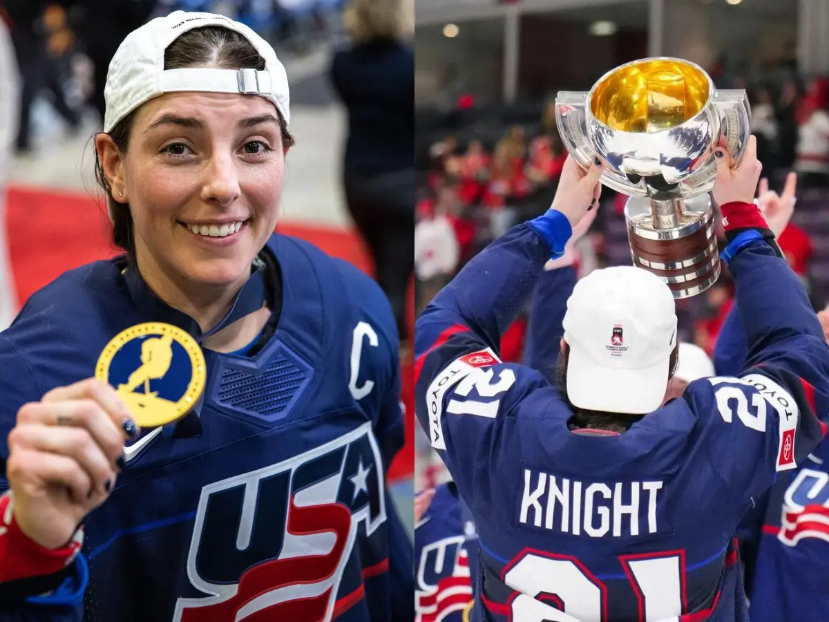 A young female ESPN studio analyst won the  IIHF World Women's Championship gold medal in 2023