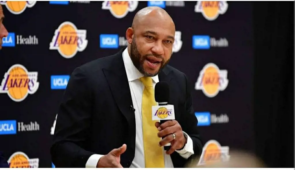 Darvin Ham is the current head coach of the Los Angeles Lakers of the NBA.